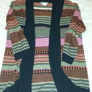 Aztec printed cardigan