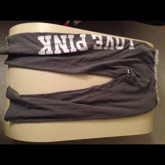 Grey Vs Pink Boyfriend Sweatpants