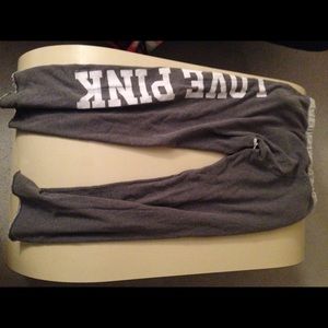 Grey Vs Pink Boyfriend Sweatpants