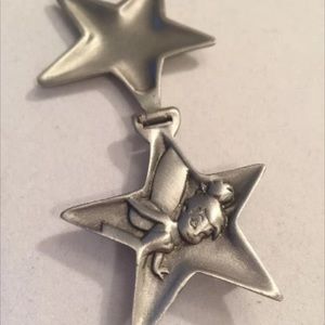 Disney Tinker Bell Star 3D Pewter Pin/Brooch