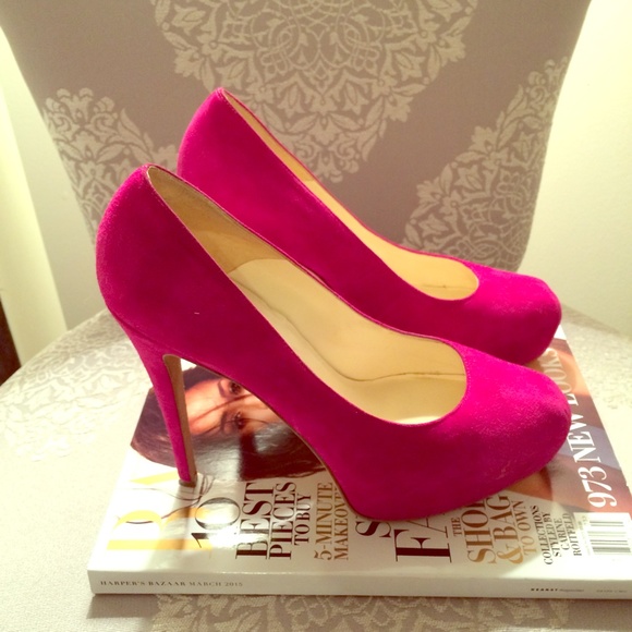 Brian Atwood suede Maniac covered platform pumps