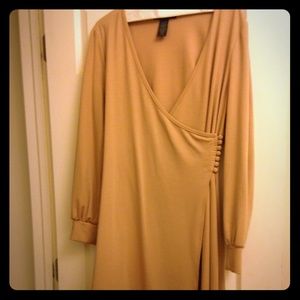 Knit blend faux wrap dress, size M