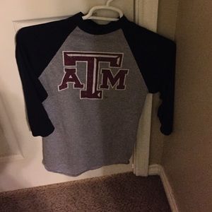 A&M baseball tee