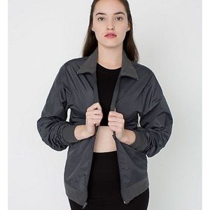 Black American Apparel Windbreaker