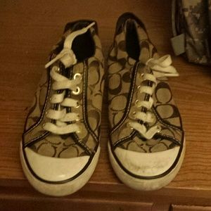 Brown coach shoes
