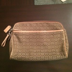 Coach toiletries/cosmetics bag