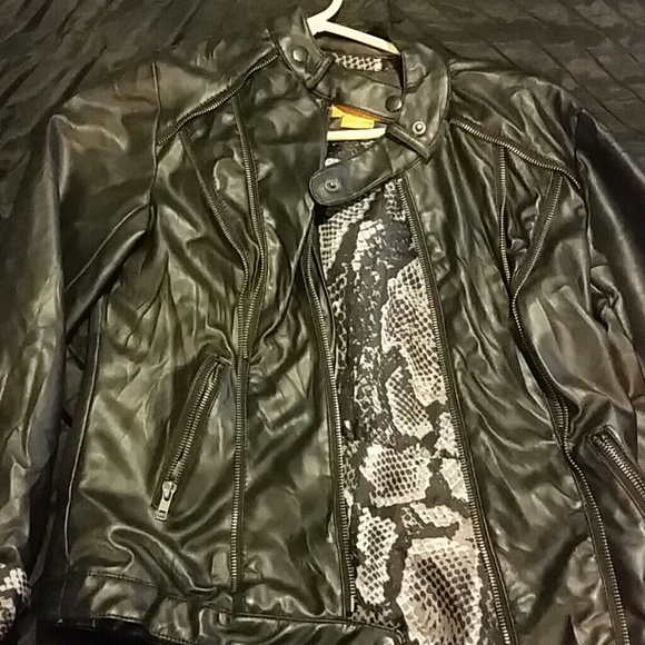 Black leather jacket!