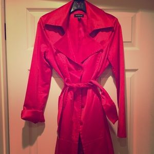 BEBE red trench coat