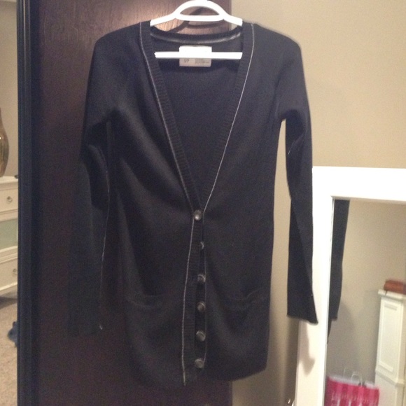 Black cardigan