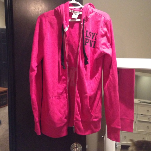 Pink zip up