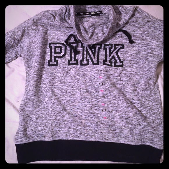 VS pink grey and black hoodie