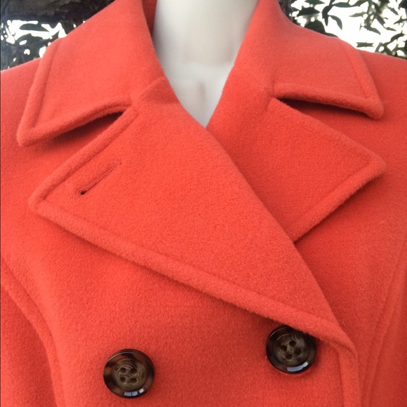 New Double Breasted Peacoat W/Brown CalicoButtons - Picture 3 of 4
