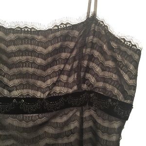 Great lace top with beading details