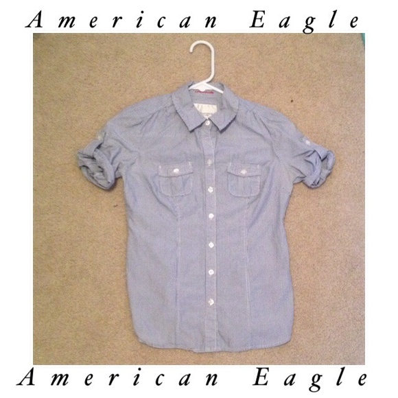 QUALITY BLUE BUTTON DOWN - Picture 1 of 4