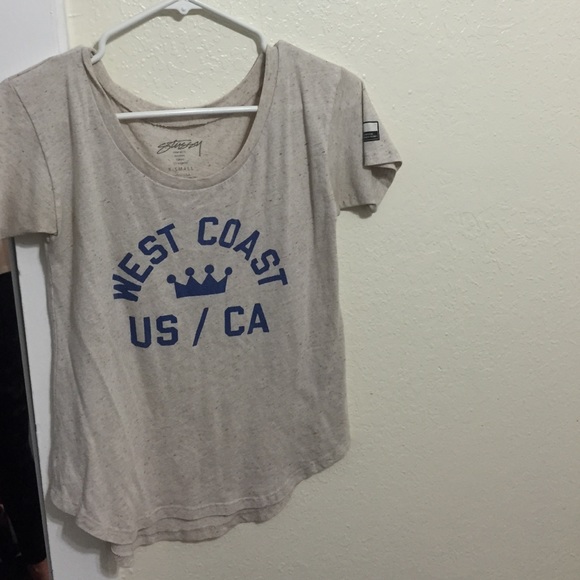 Stussy swoop neck tee
