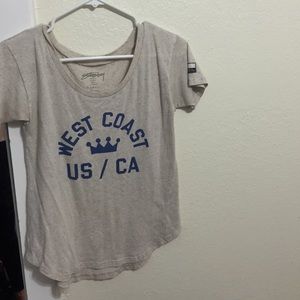 Stussy swoop neck tee