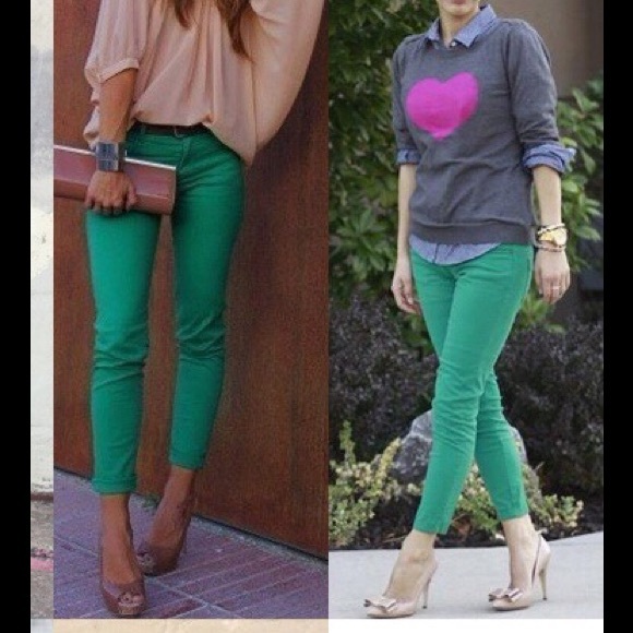 Green Gap legging jeans! Size 0! So cute!