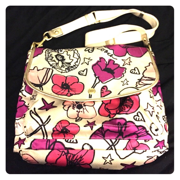 Coach floral travel bag