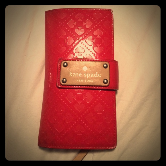 Red/Orange Kate Spade Wallet