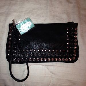 faux leather clutch / wristlet