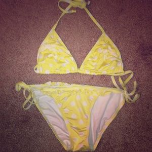 Yellow polka dot bikini