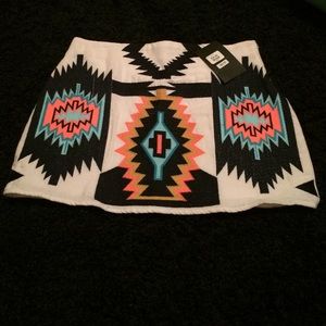 Tribal print skirt NWT
