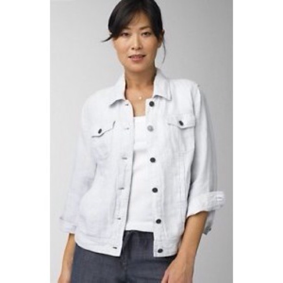 j jill white denim jacket