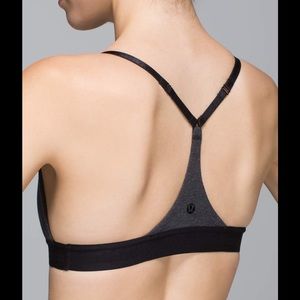lululemon size 4 charcoal gray bra