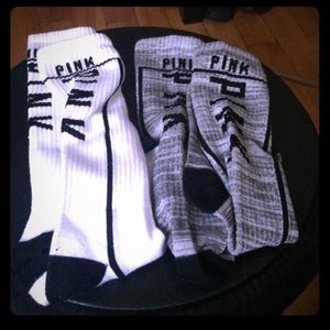 Bundle of 2 pairs of VS PINK long socks!