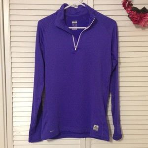 Purple Nike Pro Pullover