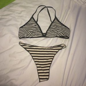 American Apparel thong & bralette bundle