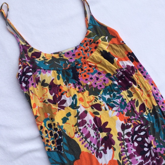 Floral Spaghetti Strap Tunic