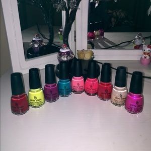 🚫SOLD🚫💅9 Bottles of China Glaze nail polish
