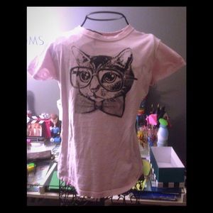 Hipster cat shirt😎