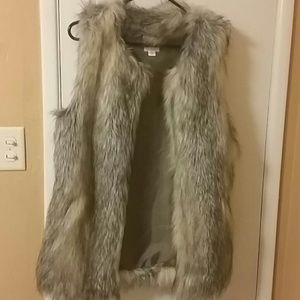 Faux fur vest
