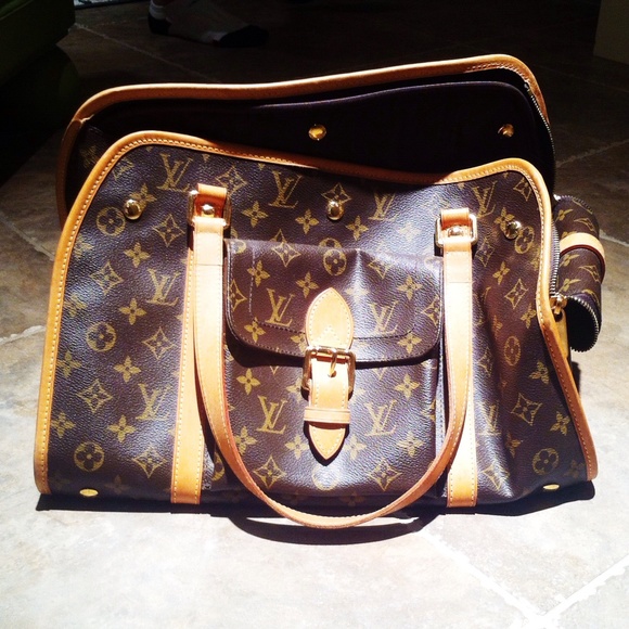 Authentic Louis Vuitton dog bag