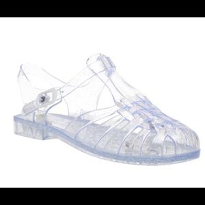 CLEAR SPARKLY JELLY SANDALS