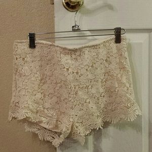 Crochet shorts