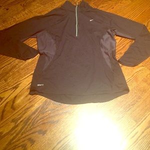 Nike fit dry long sleeve quarter Zip top