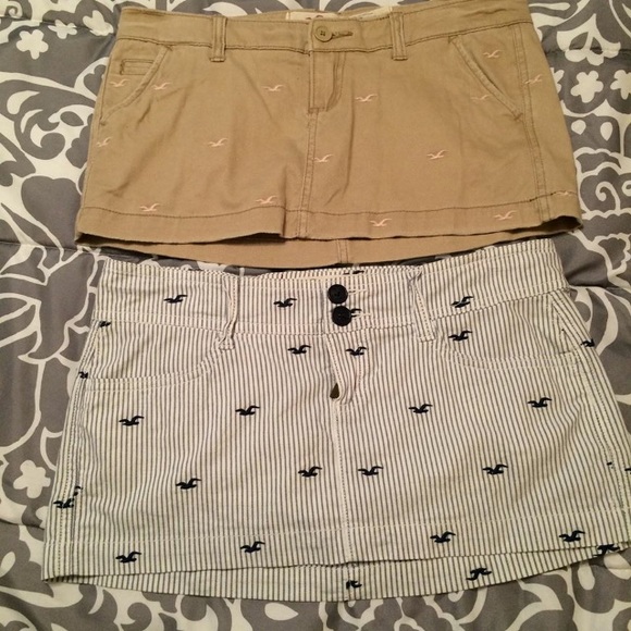 Hollister mini skirts!