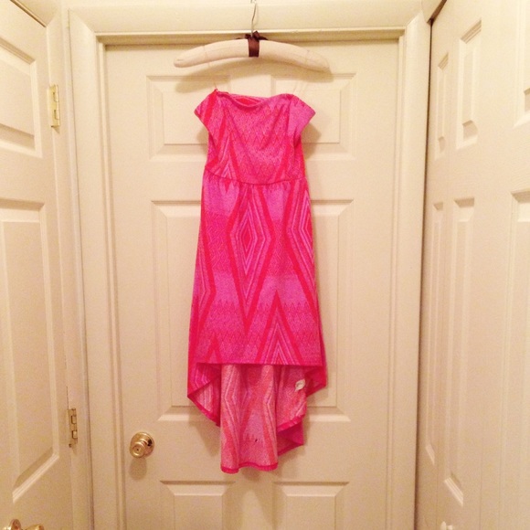 🚫Donated🚫Tribal Strapless High Low Dress