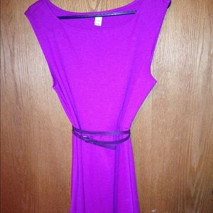 Purple/Magenta Old Navy belted dress