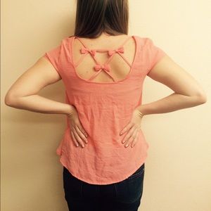 Salmon colored shirt