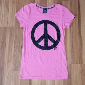 Victoria's Secret PINK Peace Sign Shirt