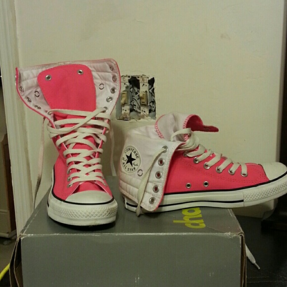Hot pink Converse All Star size 8 in women's