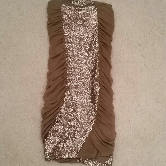 Brown sequins bodycon dress Size S
