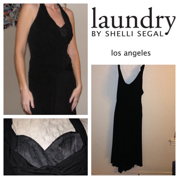 Laundry Beautiful Lace Detail Halter Dress