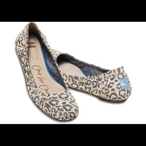 Toms Ballet Flat in Brown Giselle