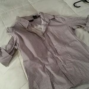 Collar  purple n black top