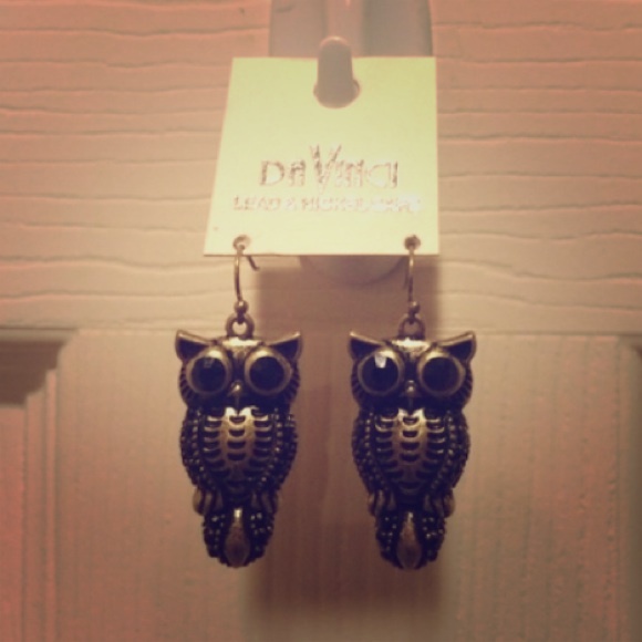 Hanging Owl Earrings